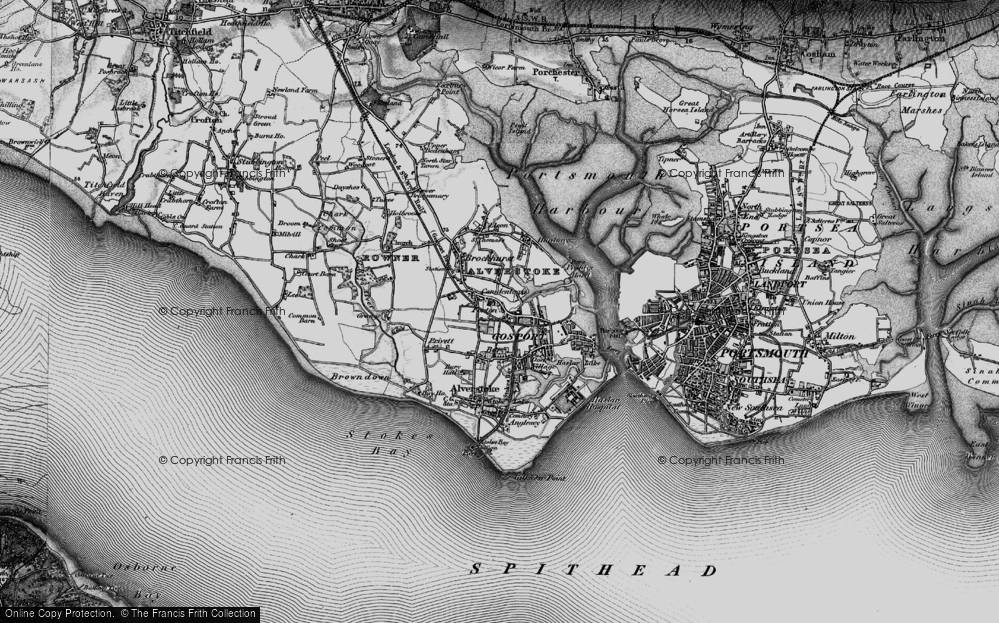 Old Map of Forton, 1895 in 1895