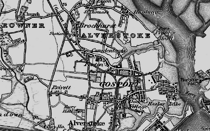 Old map of Forton in 1895