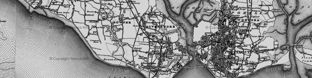 Old map of Forton in 1895