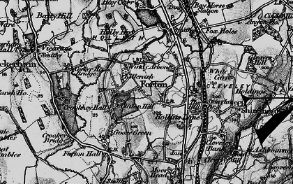 Old map of Forton in 1896