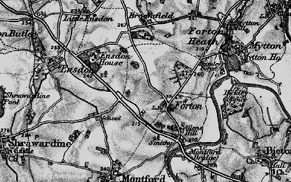 Old map of Forton in 1899