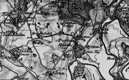 Old map of Bromley Forge in 1899
