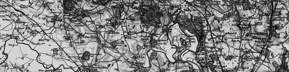 Old map of Bromley Forge in 1899