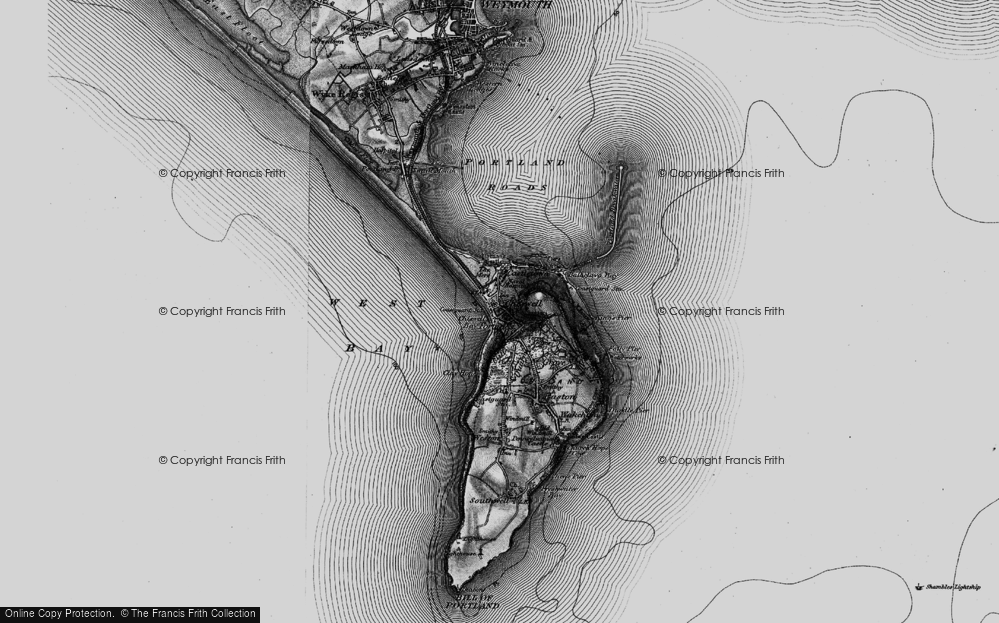 Old Map of Fortuneswell, 1897 in 1897