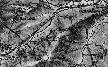 Old map of Foscote in 1896