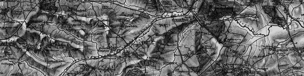 Old map of Foscote in 1896