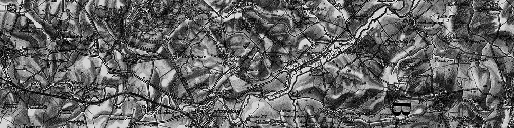 Old map of Foscote in 1896