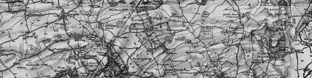 Old map of Foscote in 1898