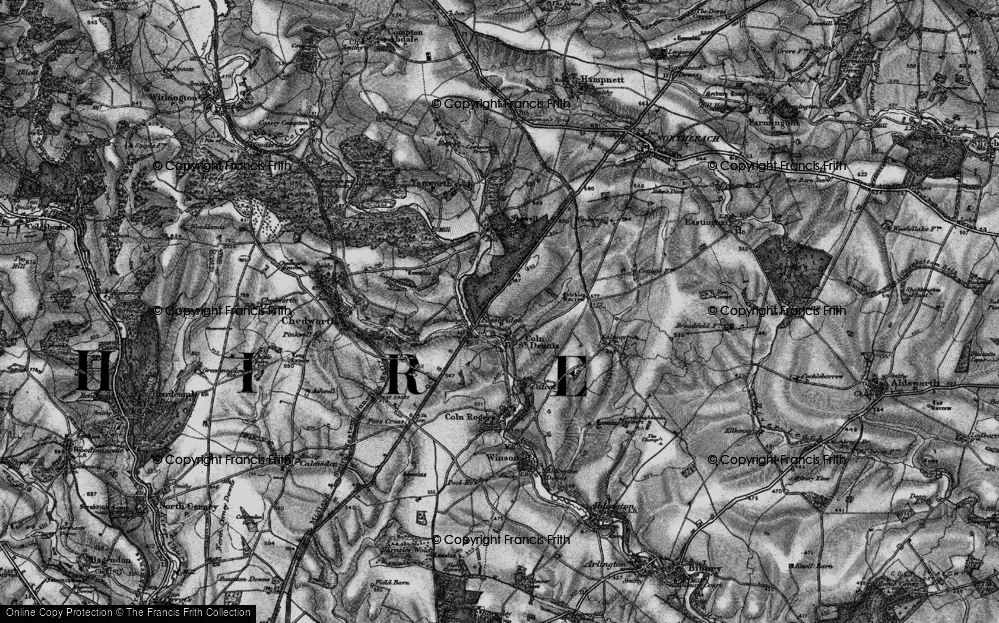 Old Map of Fossebridge, 1896 in 1896