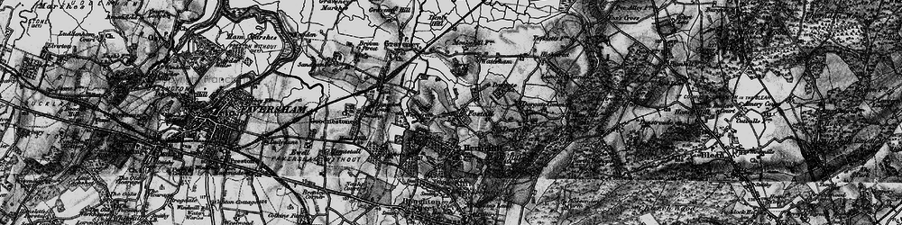 Old map of Fostall in 1895