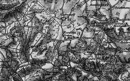 Old map of Fosten Green in 1895