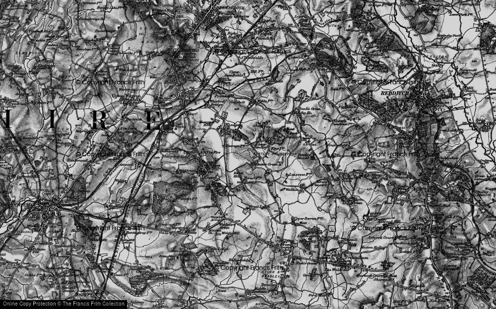 Old Map of Foster's Green, 1898 in 1898