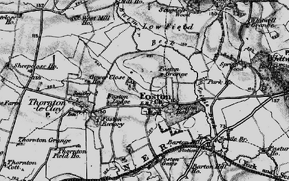 Old map of Foston in 1898
