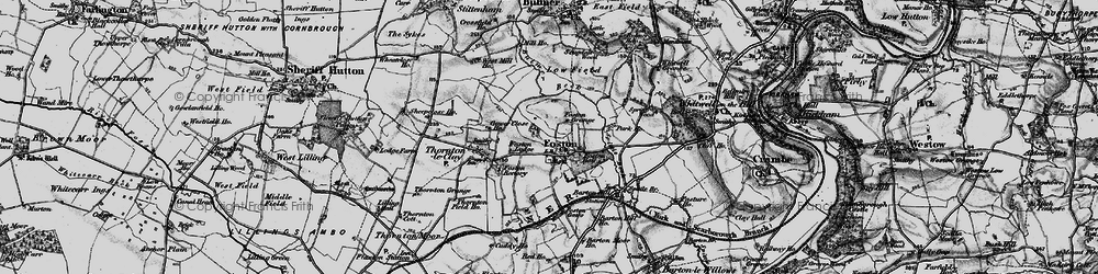 Old map of Foston in 1898