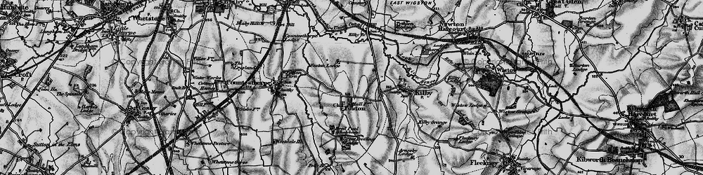 Old map of Foston in 1899