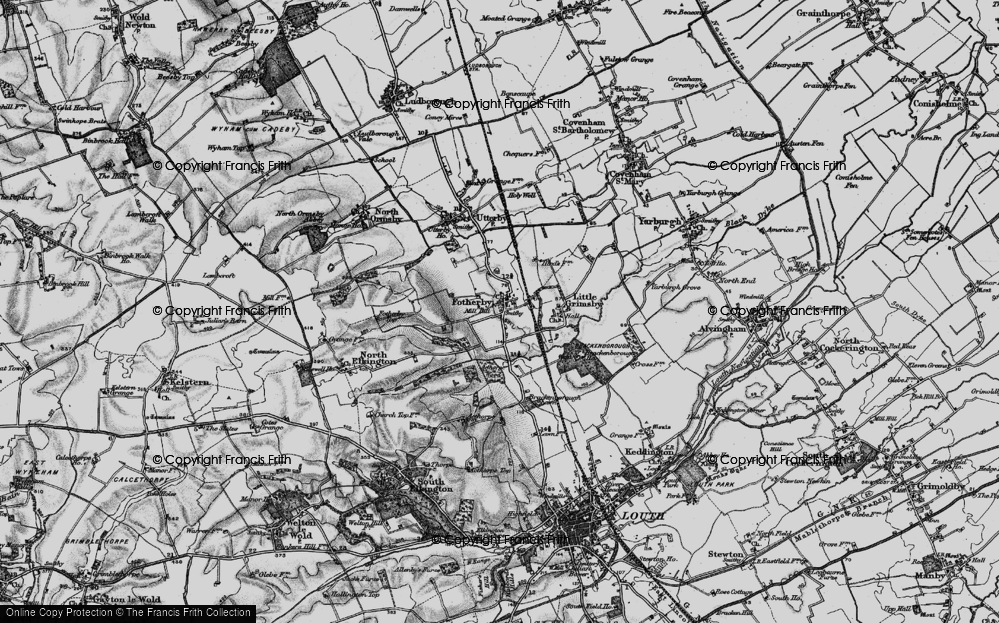 Old Map of Fotherby, 1899 in 1899