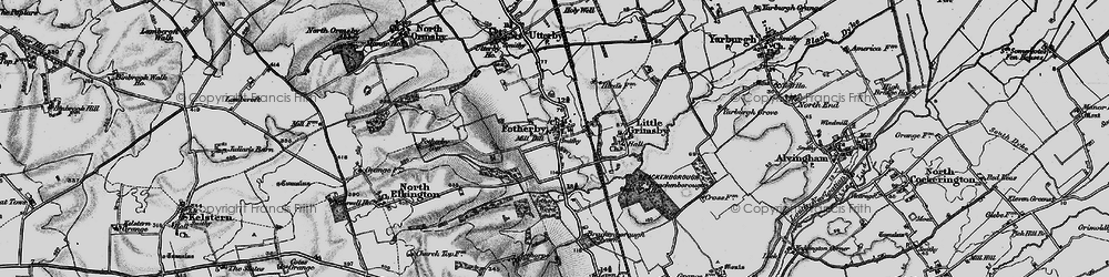 Old map of Fotherby in 1899