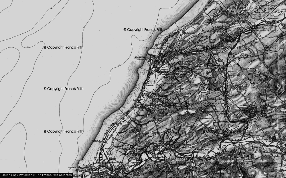 Old Map of Fothergill, 1897 in 1897