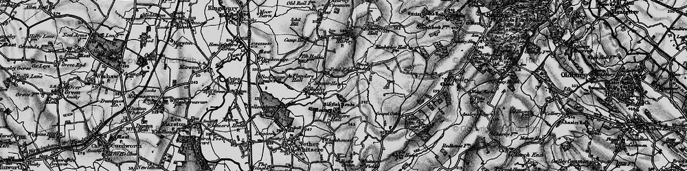 Old map of Brook End in 1899
