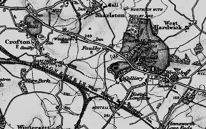 Old map of Foulby in 1896