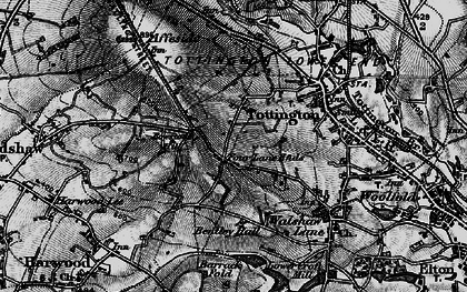 Old map of Four Lane Ends in 1896