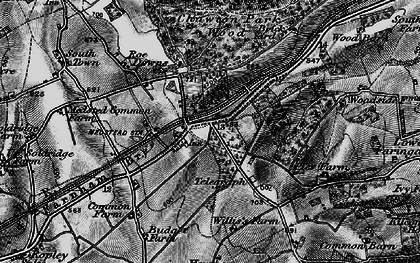 Old map of Four Marks in 1895