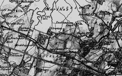Old map of Four Oaks in 1895