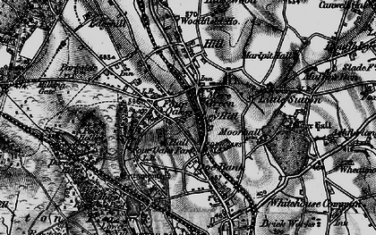 Old map of Four Oaks Park in 1899