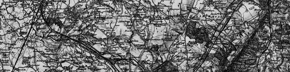 Old map of Fourlanes End in 1897