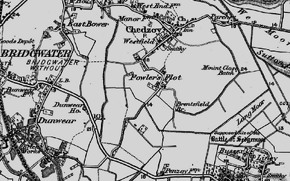 Old map of Fowler's Plot in 1898