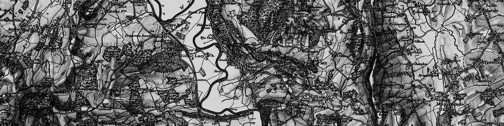 Old map of Fownhope in 1898
