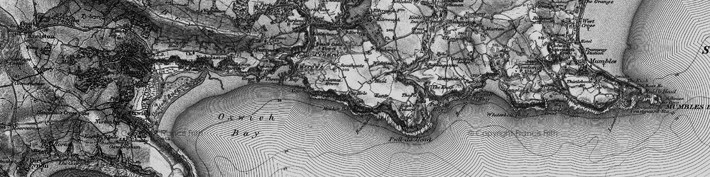 Old map of Bacon Hole in 1897