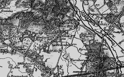 Old map of Fox Lane in 1895