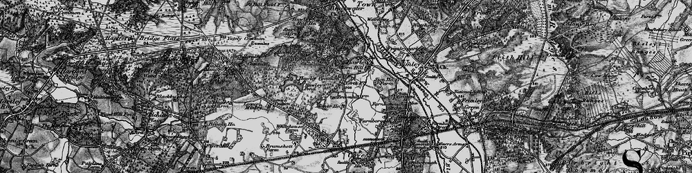 Old map of Fox Lane in 1895