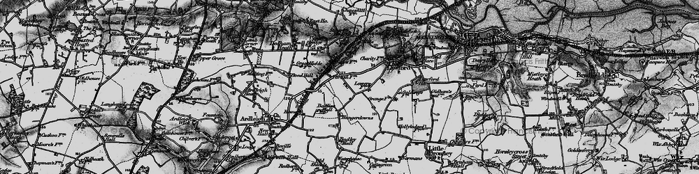 Old map of Foxash Estate in 1896