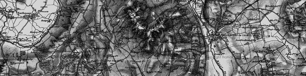 Old map of Foxcombe Hill in 1895