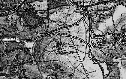 Old map of Foxcote Hill in 1896