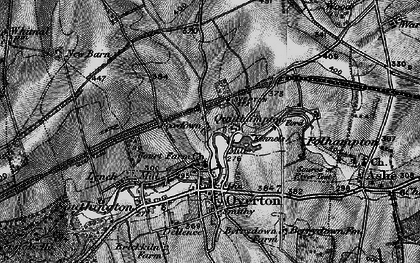 Old map of Foxdown in 1895