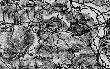 Old map of Foxearth in 1895