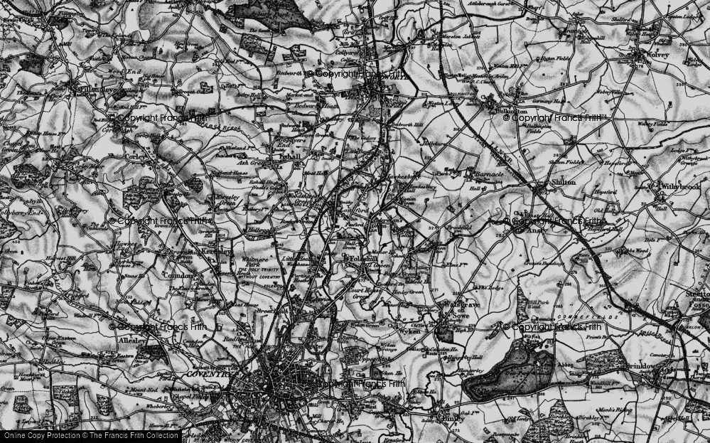 Old Map of Foxford, 1899 in 1899