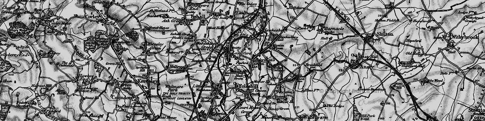 Old map of Foxford in 1899