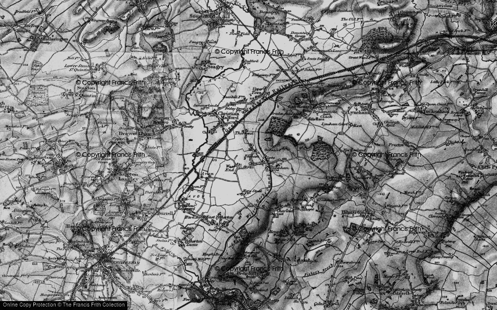 Old Map of Foxham, 1898 in 1898