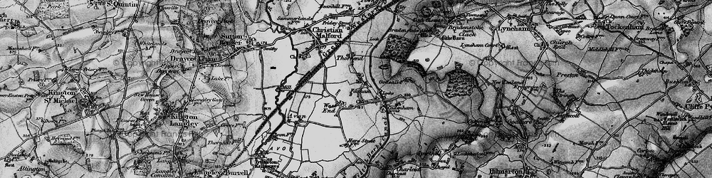 Old map of Foxham in 1898