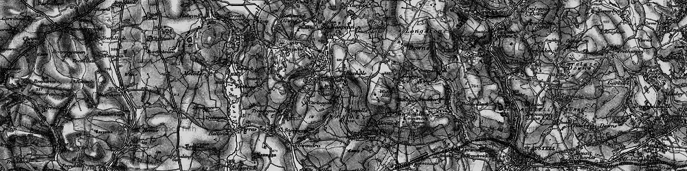 Old map of Foxhole in 1895