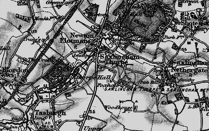 Old map of Foxhole in 1898