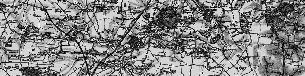 Old map of Foxhole in 1898
