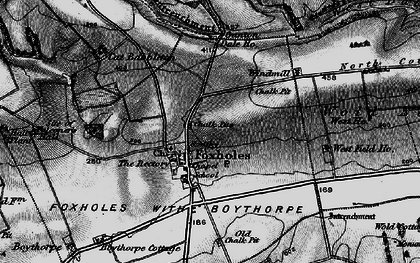 Old map of Boythorpe Cott in 1898