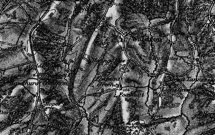 Old map of Foxhunt Green in 1895