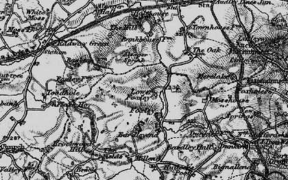 Old map of Foxley in 1897