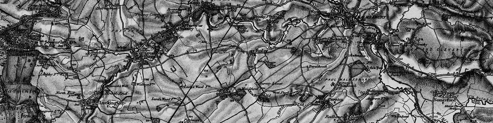 Old map of Bradfield Wood in 1898